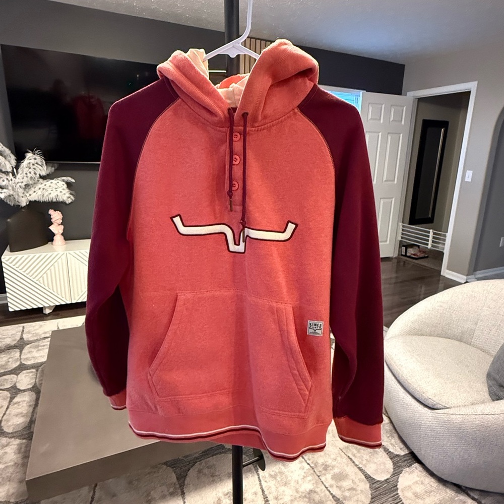 Kimes Ranch Coral and Plum Hoodie